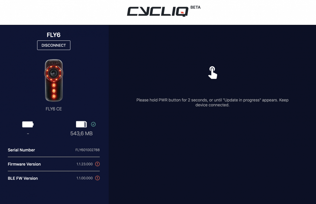 Firmware-Update Cycliq