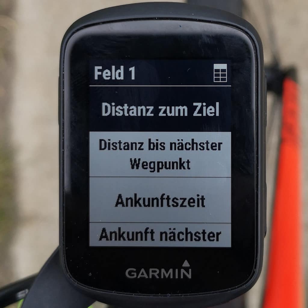 Garmin Edge 130 Felder